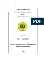 Laporan Praktikum Anatomi Fisiologi Manusia: Acara I Tulang Dan Sendi