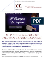 TÚ PUEDES ROMPER LOS PECADOS GENERACIONALES - Rejoice Marriage Ministries, Inc PDF