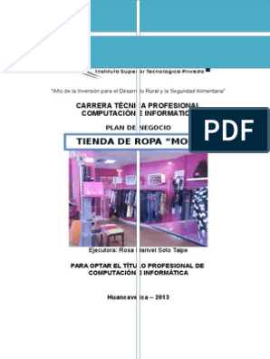 Proyecto de Tienda de Ropa Juvenil | PDF | Plan de negocios | Marketing