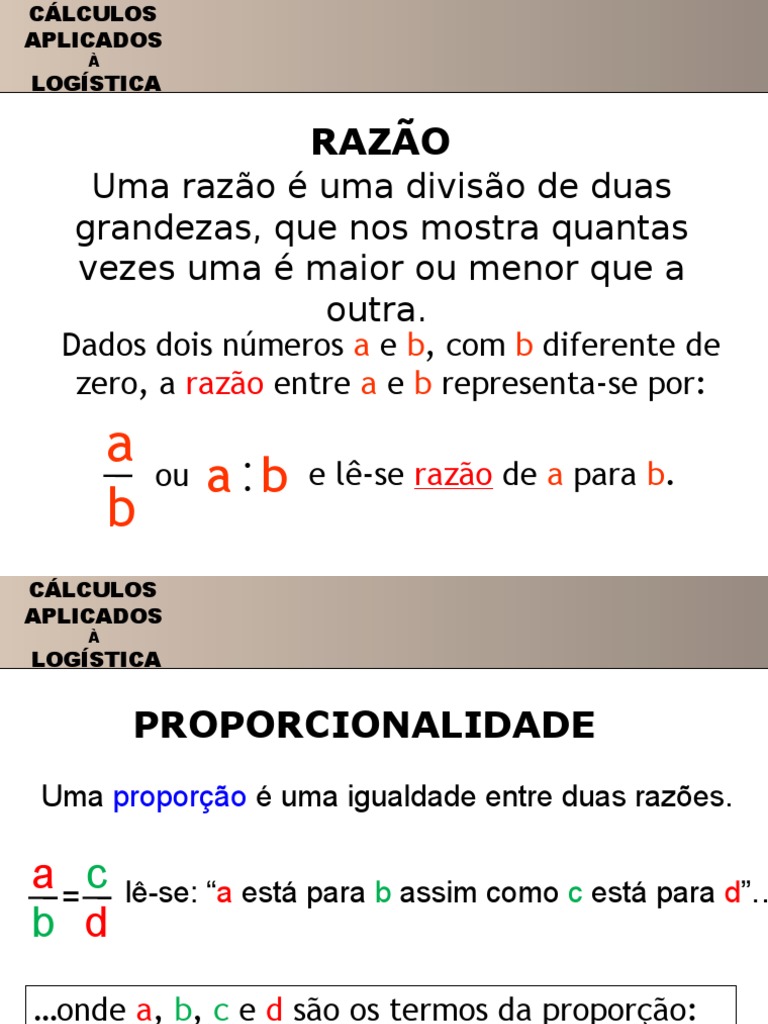 Aula 2 - Razão, Proporção e Porcentagem | PDF | Percentagem | Razão ...