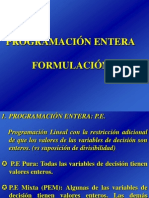 Programación Entera