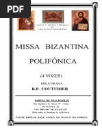 Livro de Cantos Da Divina Liturgia de São João Crisóstomo