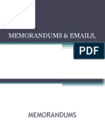Topic 4- Memorandum & Emails