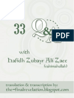 33 Questions and Answers With Hafidh Zubayr Ali Zaee