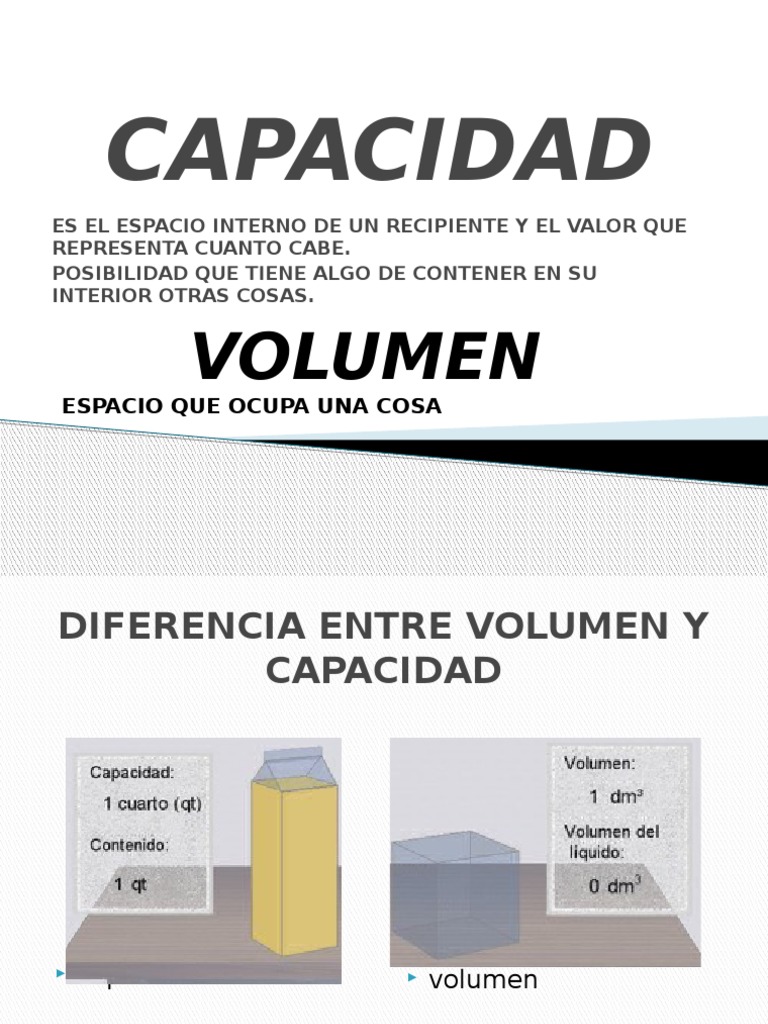 Capacidad y Volumen en Recipientes | PDF
