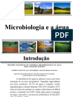 Microbiologia da água e qualidade