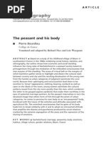 Bourdieu The Peasant and His Body