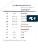 Engineering Drawing & Computer Graphics (CE 13001) : Date Class Room Topic