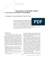 Moisture Sorption Characteristics of Microbially Produced