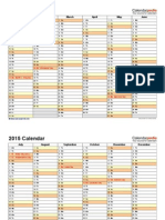 2015 Calendar Landscape 2 Pages
