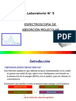 Determinación de permanganato por espectroscopía de absorción molecular