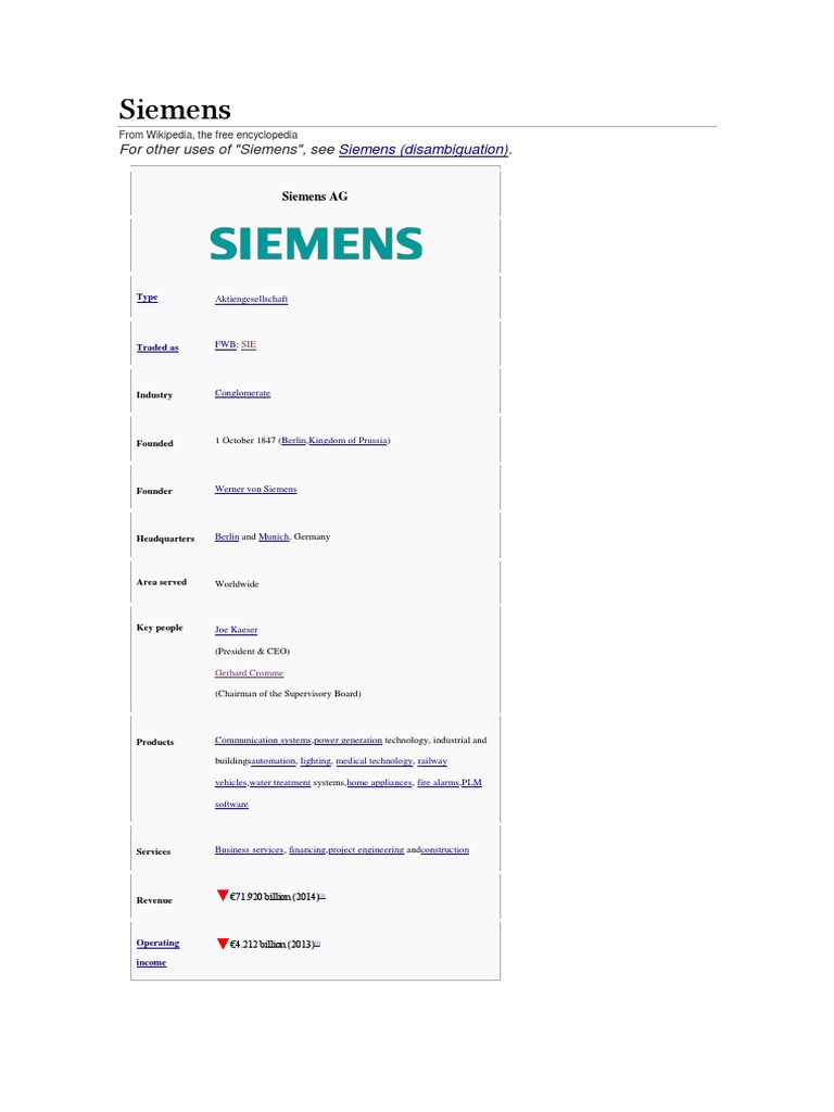 Siemens Pdf Siemens Energy And Resource