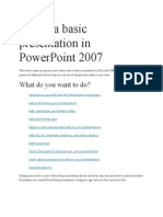 Create A Basic Presentation in PowerPoint 2007