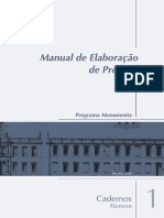 Manual de Elaboração de Projetos de Preservação Do Patrimônio Cultural