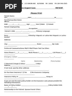 Urgentcare Form