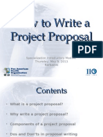 How To Write A Project Proposal