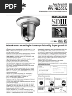 Panasonic WV-NS202A Spec sheet