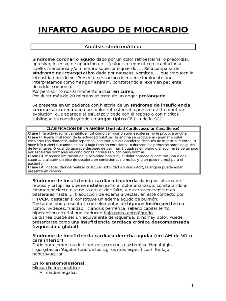 Infarto Agudo de Miocardio - Encare | PDF | Electrocardiografia ...