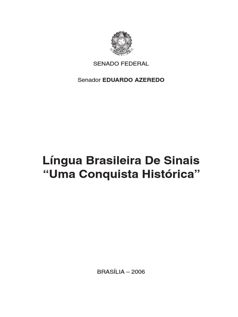 Libras Uma Conquista Historica PDF | PDF | Ensino Superior | Perda de ...