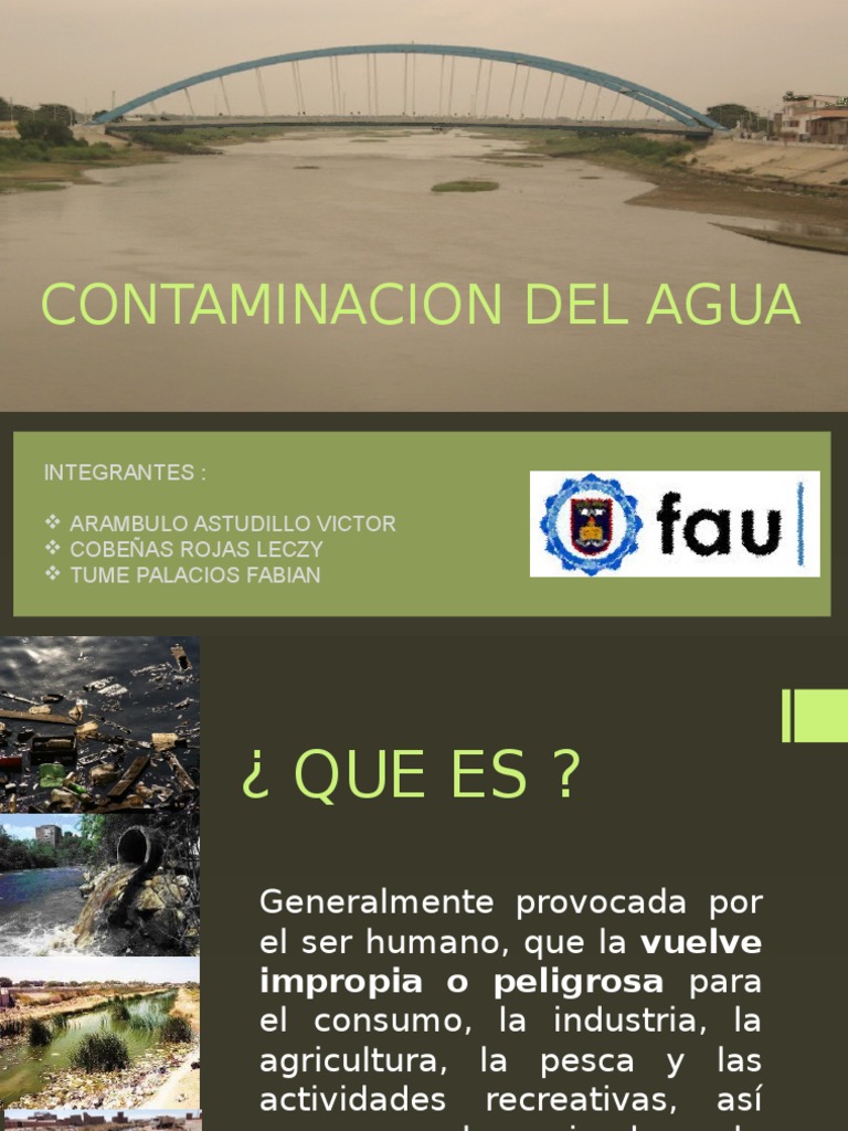 Exposicion Contaminacion Del Agua (1) | La contaminación del agua ...