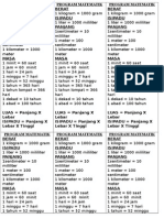 Program Matematik (Tukar Unit)