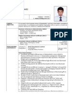 Cover Letter & CV - Mahbubul Bari