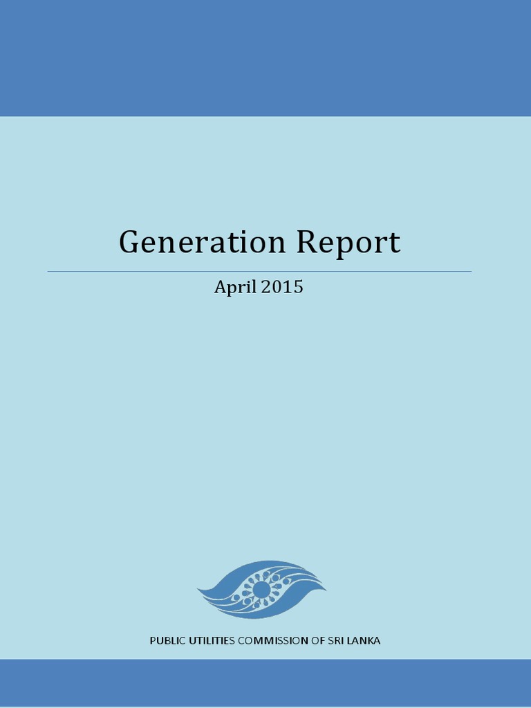 Sri Lanka Power Generation Report April 2015 | PDF | Renewable Energy ...