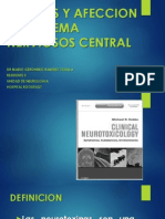 Toxinas y Afeccion Del Sistema Nerviosos Central