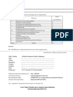 Formulir Registrasi Pelatihan Kompetensi Auditor Lingkungan