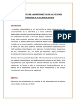 Informe de Meteorologia - Estacion Meteorologica de Campo de Marte