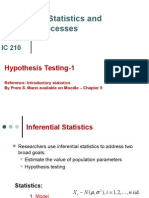 Probability, Statistics and Random Processes: Hypothesis Testing-1