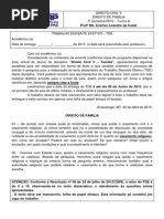 TDE_Direito de Familia - Turma a 2015
