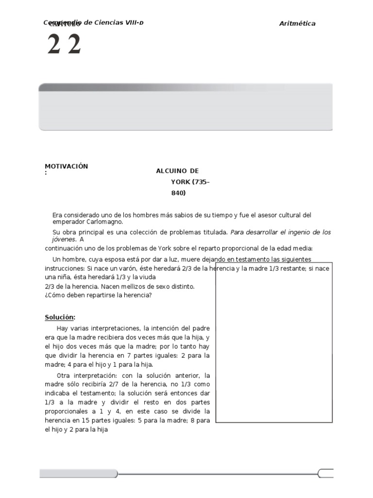 Ejercicios de Aritmética Primaria | PDF | Objetos matemáticos ...