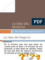 III.-la Idea Del Negocio