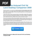 Manual de Autocad Civil 3d Land Desktop Companion 2009