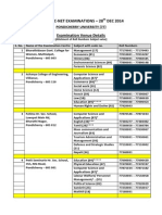 CBSE-UGC-NET Examination (Dec 2014) - Examination Venue Details (Revised)