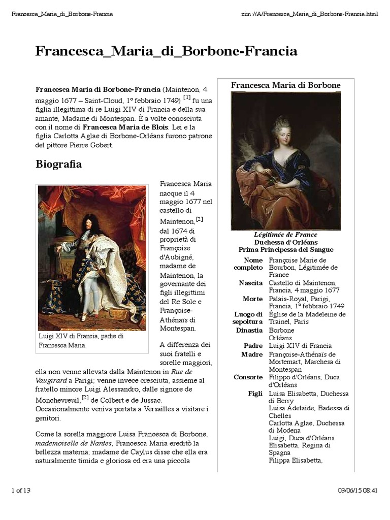 Francesca Maria Di BorboneFrancia PDF