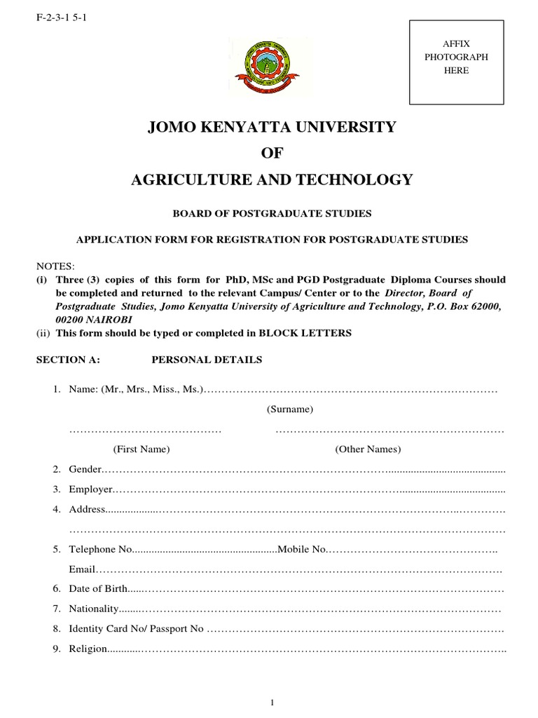 Jomo Kenyatta University OF Agriculture And Technology