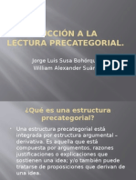 Introducción A La Lectura Precategorial