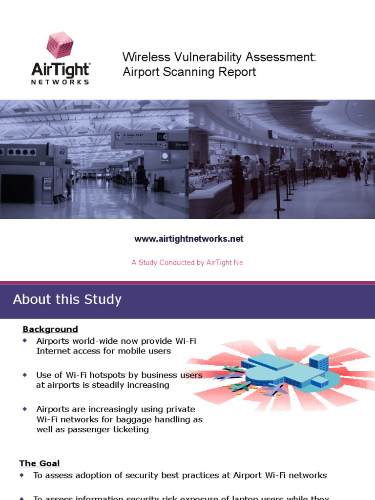 Wireless Vulnerability Assessment Airport Scanning Report A Study
