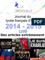 La Grenouille Présentation Début 2015