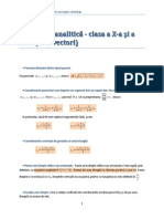 Geometrie Analitica x Xi Fara Vectori