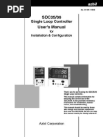 SDC35/36 User's Manual: Single Loop Controller