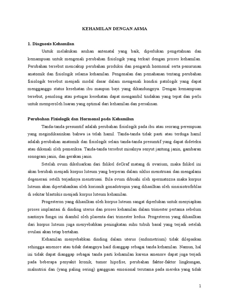 Kehamilan Dengan Asma