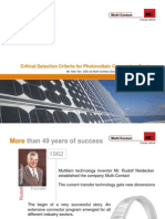 4 Critical Selection Criteria For Photovoltaic Connection System - 2011