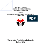 Pedoman Penyelenggaraan Pendidikan UPI 2014