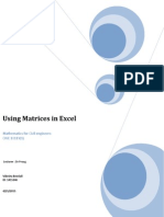 Solving Linear Equations Using Matrices in Excel