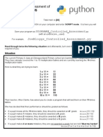 Python Controlled Assessment Task