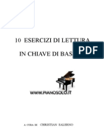 10 Esercizi Di Lettura - Chiave Di Basso