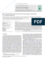 2009 Effect of Mixed Liquor PH On The Removal of Trace Organic Contaminants